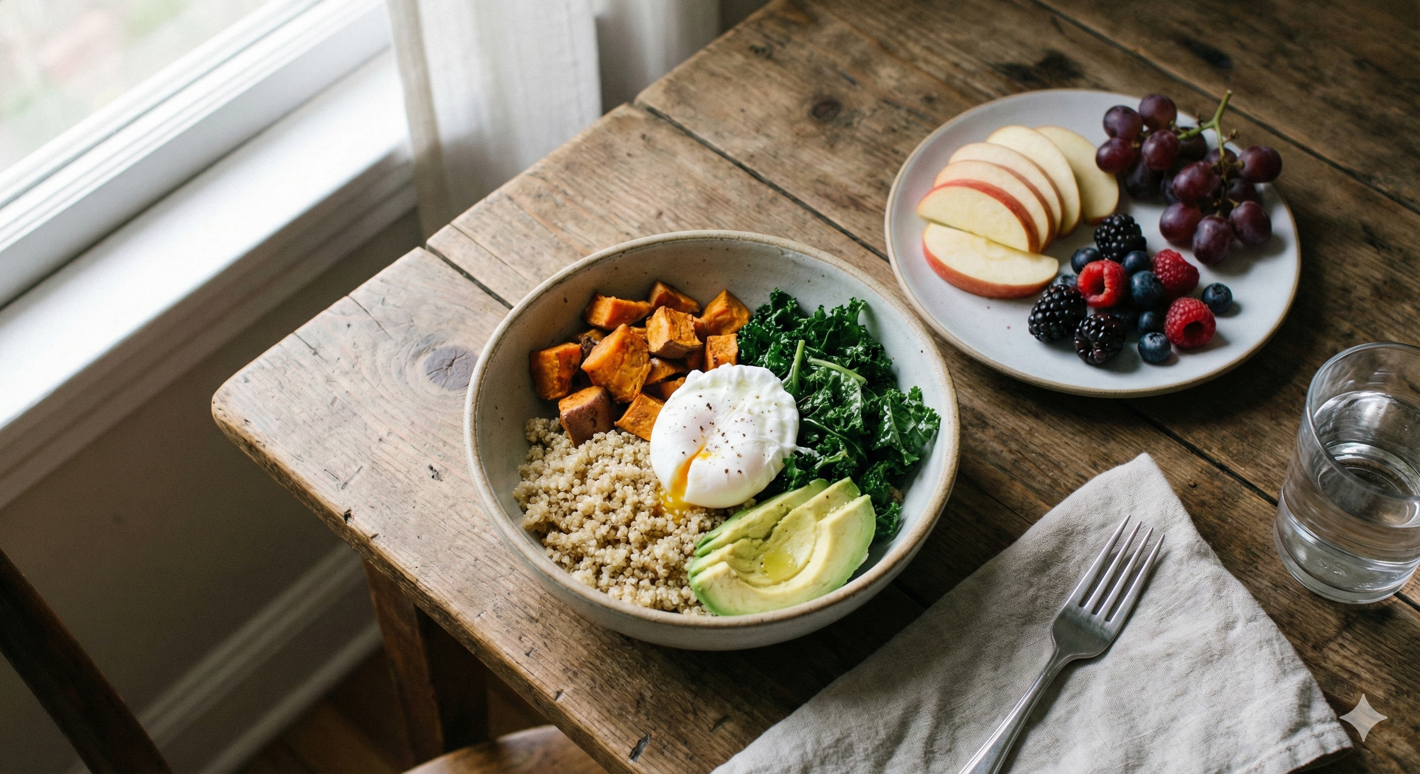 Simple balanced meal lifestyle image